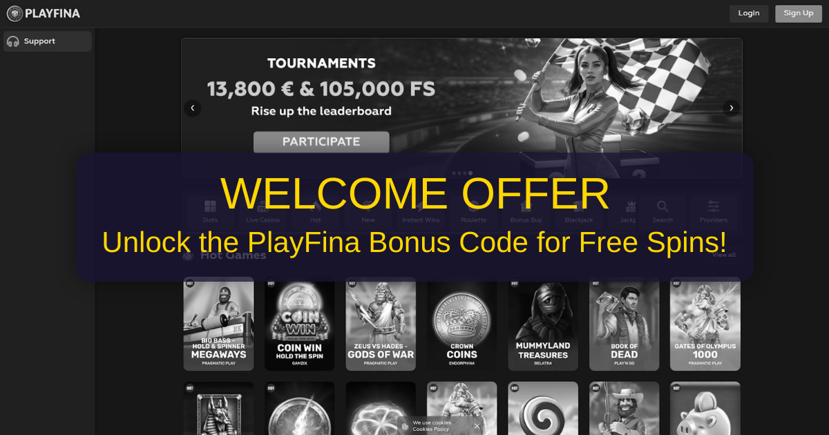 Playfina Casino Bonus Code 2026 - USA Trusted Review